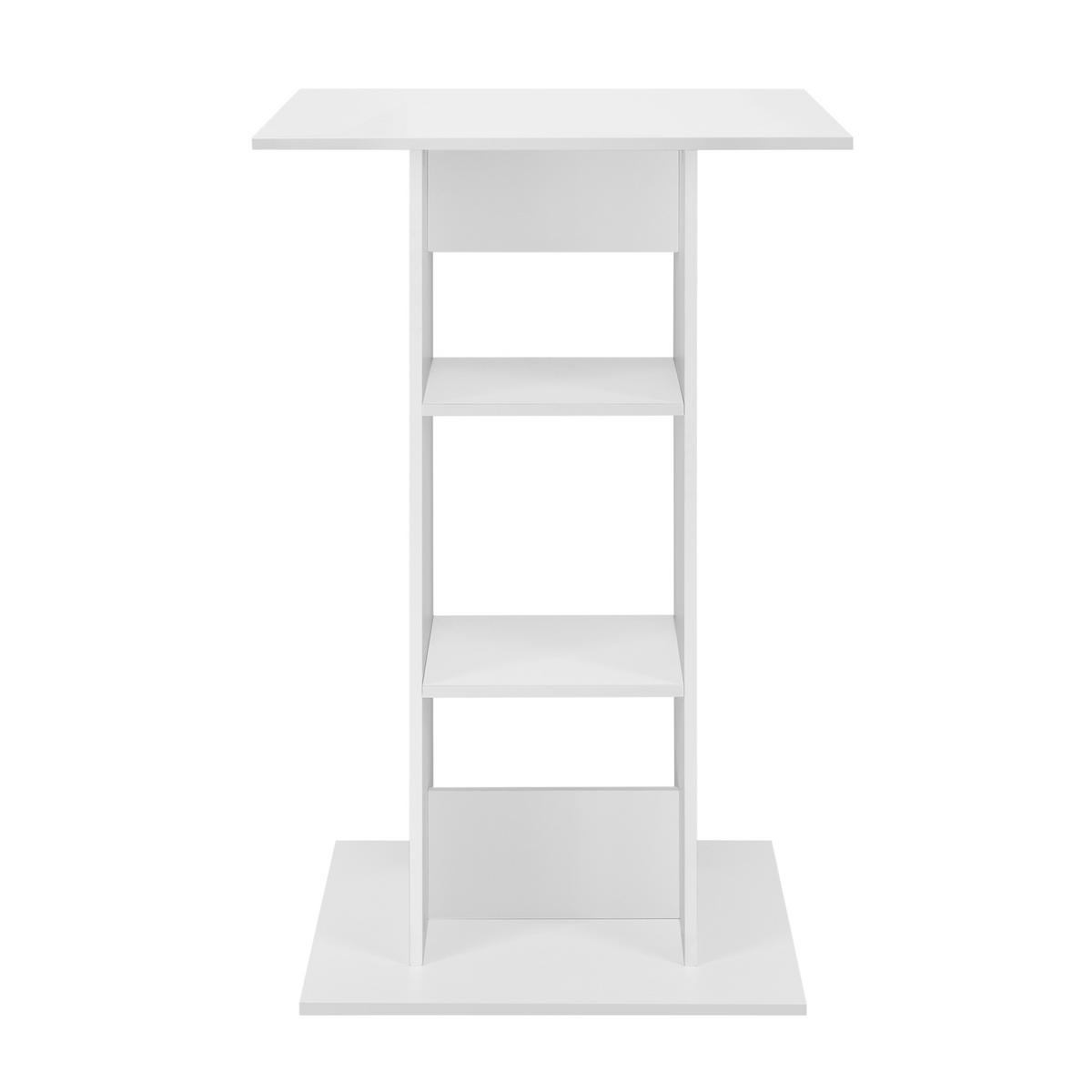 BARTISCH Visby - Weiß, Holzwerkstoff (70/70/110cm) - [en.casa]