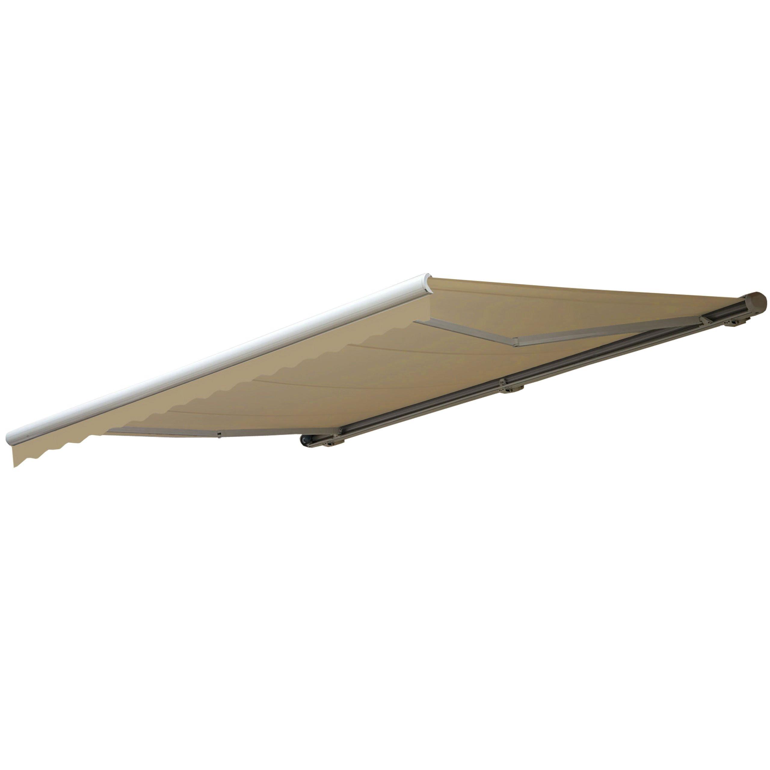 KASSETTEN-MARKISE MIT VOLANT Cremeweiß - Weiß, Textil (500/23/300cm) - MCW
