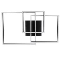 LED-DECKENLEUCHTE Lais 82/58/16 cm - Schwarz, Metall (82/58/16cm) - Nettlife