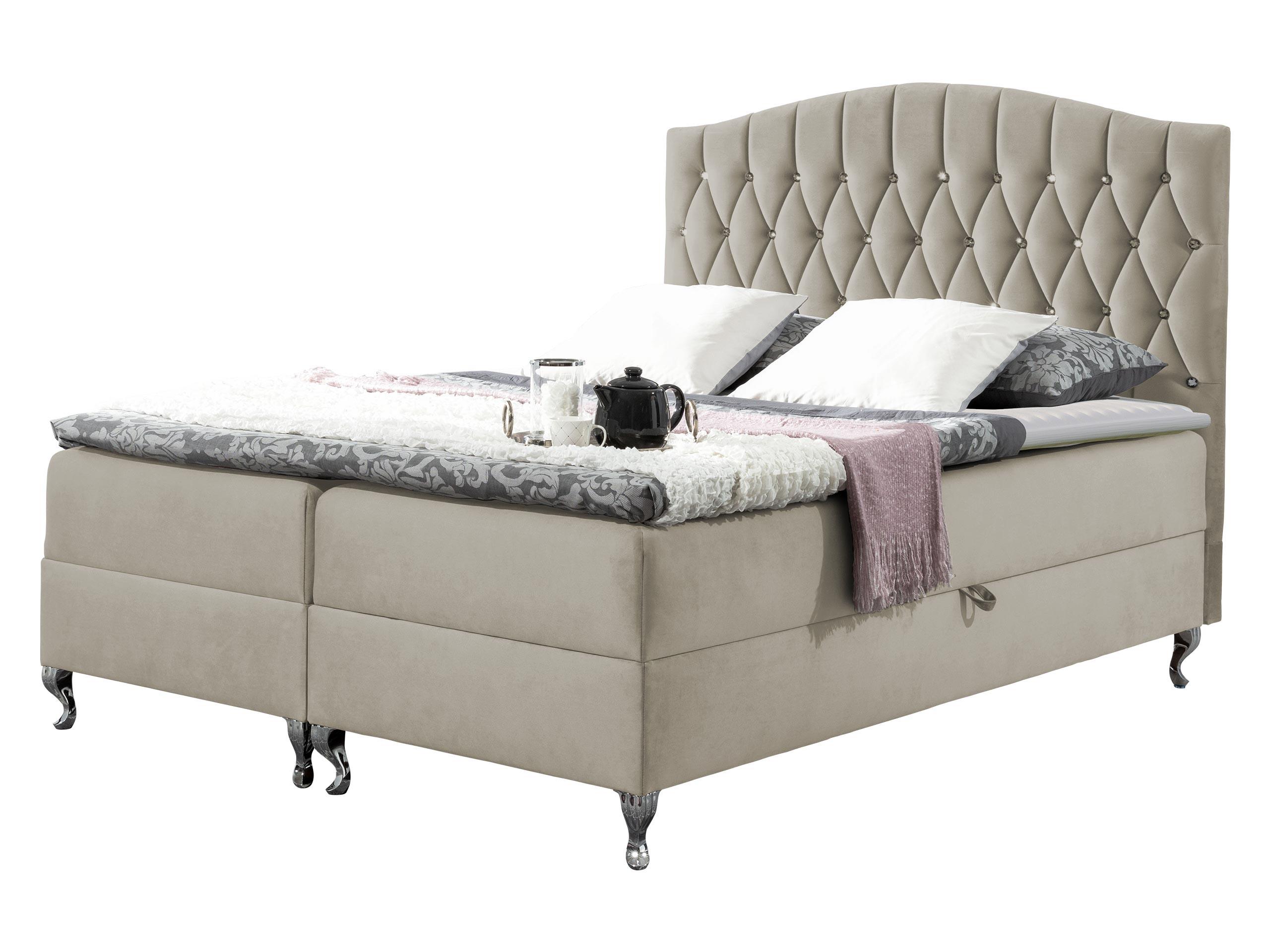 BOXBETT Puerto - H3 - Creme, Holz (180/200cm) - MIRJAN24