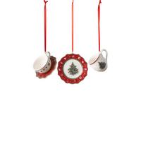 ORNAMENTE GESCHIRRSET Toy's Delight Decoration bunt 3-tlg. - Multicolor, Keramik (2/2/2cm) - Villeroy & Boch