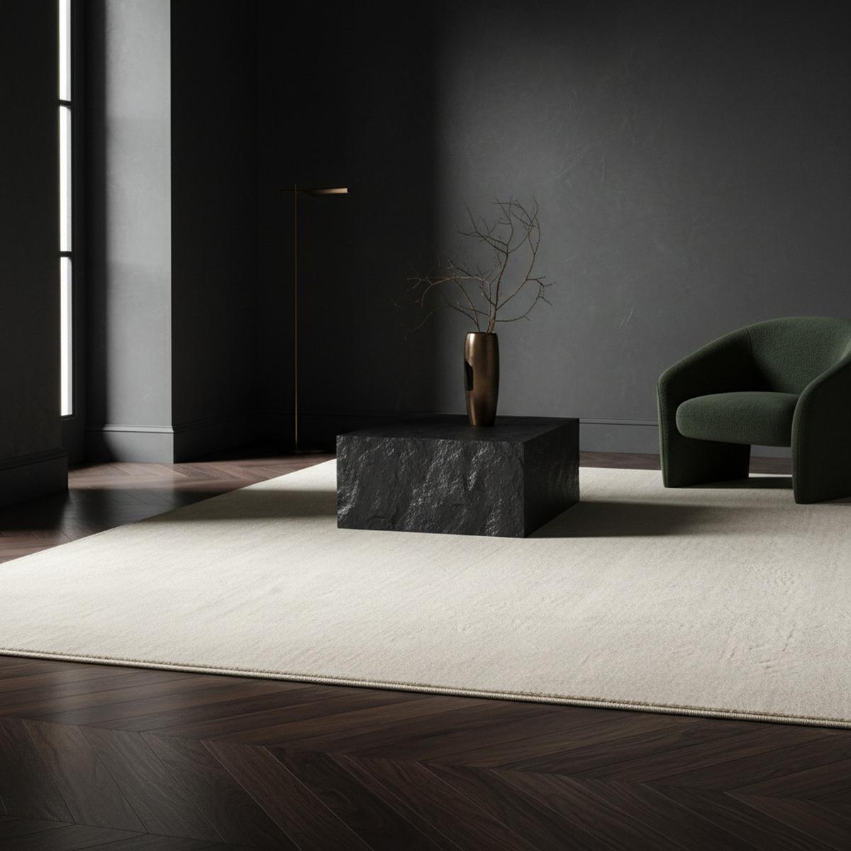 KURZFLORTEPPICH Waschbar ISAR, einfarbig, Creme, 60 x 100 cm - Beige, Textil (100/60cm) - KADIMA DESIGN