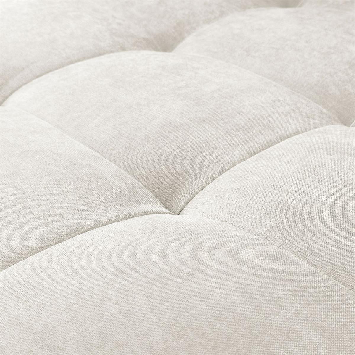 ECKSOFA Gepolstertes CLOUD mit Schlaffunktion und Bettkasten, Wind 02 - Beige, Textil (277/143cm) - Lookway