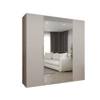DREHTÜRENSCHRANK 202/200/52 4-türig - Kaschmir/Goldfarben, Holz (200/202/52cm) - MÖBEL KRYSPOL