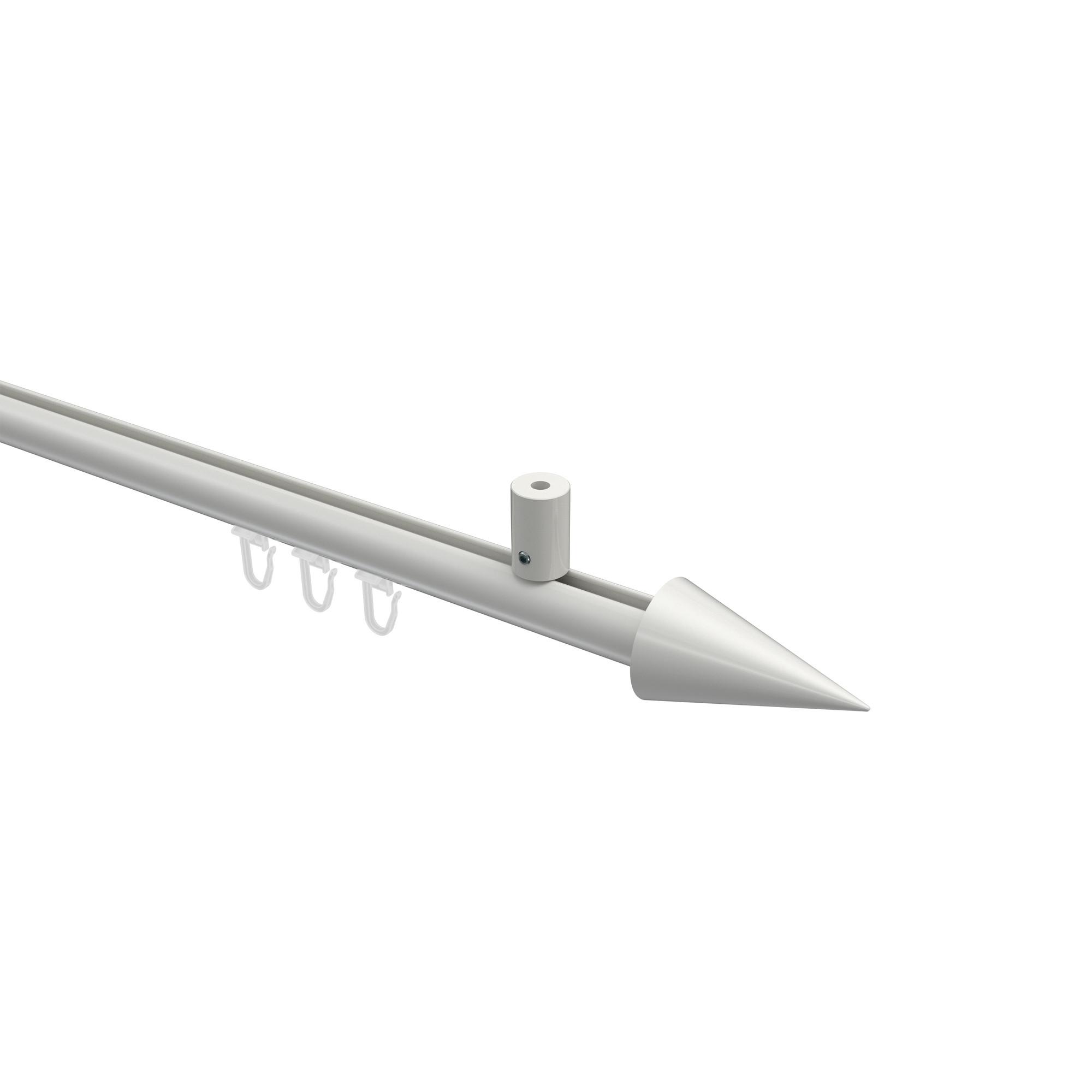 GARDINENSTANGE INNENLAUF Sonius Savio 200 cm, 1-läufig, 20 mm Ø Weiß - Weiß, Metall (200cm) - INTERDECO