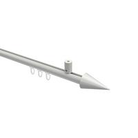 GARDINENSTANGE INNENLAUF Sonius Savio 200 cm, 1-läufig, 20 mm Ø Weiß - Weiß, Metall (200cm) - INTERDECO