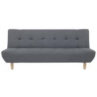 3-SITZER-SCHLAFSOFA dunkelgrau Alsten - Hellbraun/Dunkelgrau, Textil (182/80/83cm) - Beliani