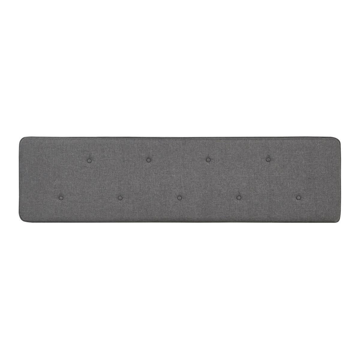 KOPFTEIL Tokke - Grau, Holzwerkstoff/Textil (180/4/48cm) - [en.casa]