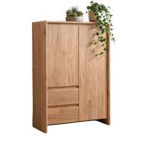 HIGHBOARD Hickory Walnuss 86 x 140 cm, Kommode mit viel Stauraum - Walnussfarben, Holzwerkstoff (86/140/40cm) - Furn.Design