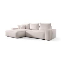 ECKSOFA Walken Mit Schlaffunktion - Weiß, Holzwerkstoff/Textil (280/185cm) - Fun Möbel