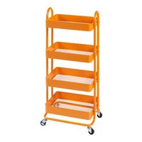SERVIERWAGEN Pyhäntä - Orange, Metall (46/103.5/35cm) - [en.casa]