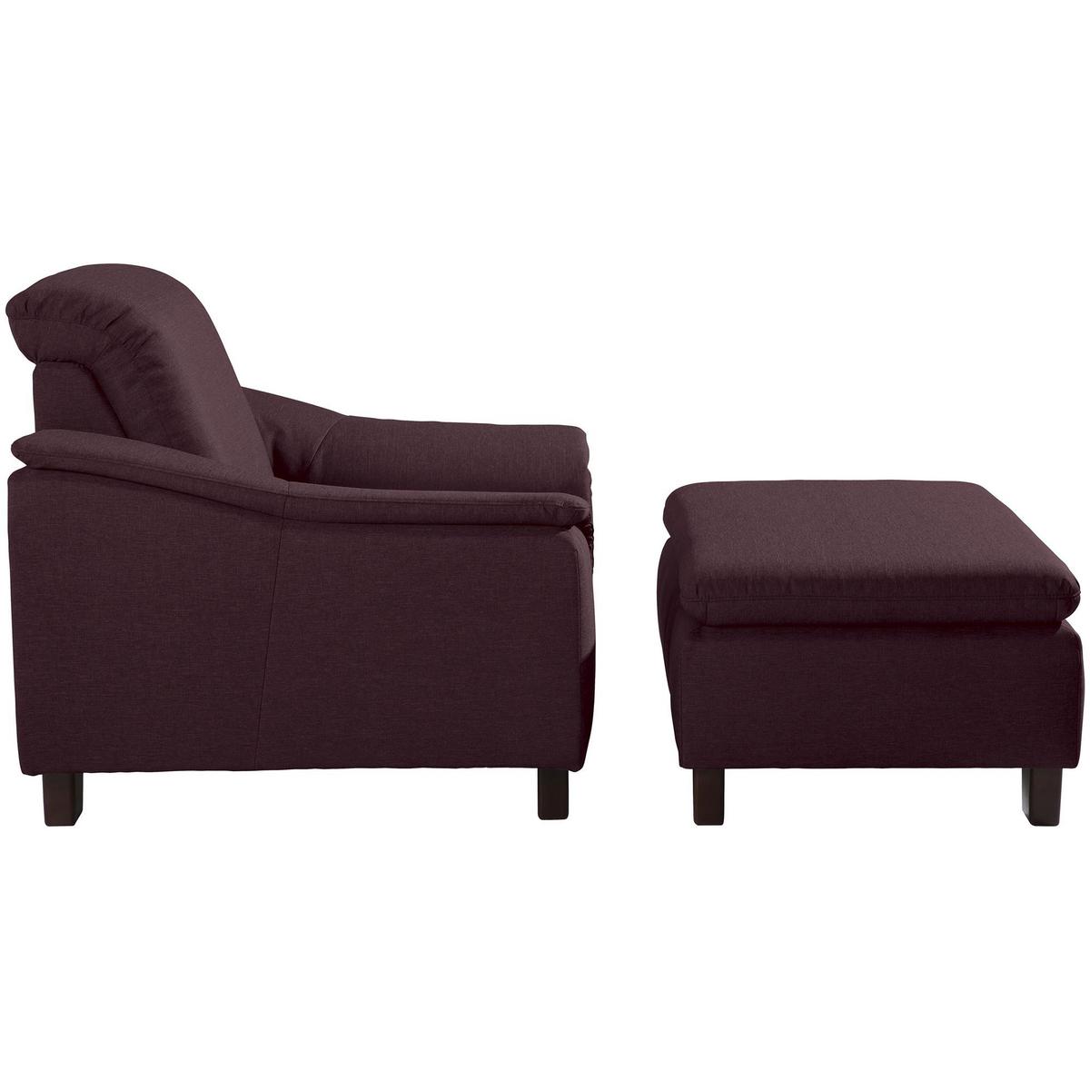 POLSTERSESSEL Kaylil Flachgewebe burgund - Bordeaux, Kunststoff (87/82/100cm) - 58aufmkessel