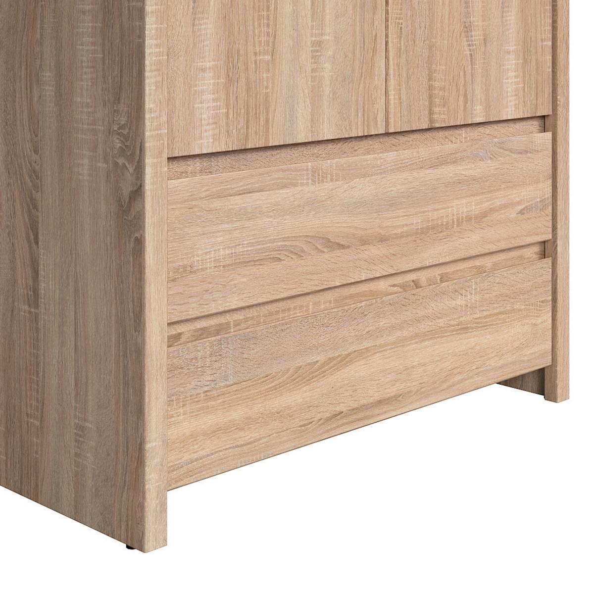 SCHRANK 2 Türen Soren Holz - Braun, Holzwerkstoff (90/200.5/55.5cm) - Petits-meubles