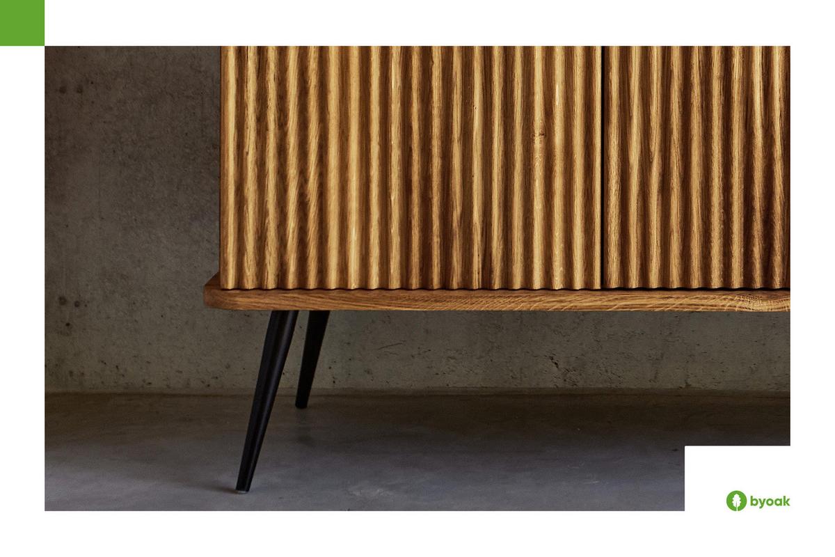 BÜCHERREGAL LINA Wildeiche - Wildeiche, Holz (97/176/46cm) - byoak