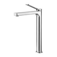 WASCHTISCHARMATUR mit Zertifiziertem Filterelement Verchromt Hoher Stil - Chromfarben, Metall (23.3/4.6/33.5cm) - EMKE
