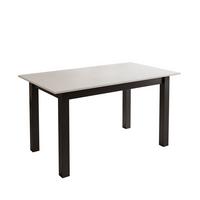 ESSTISCH ARTON 140-195 cm für 6-8 Personen - Schwarz/Weiß, Holzwerkstoff/Metall (140/80/77cm) - Lookway