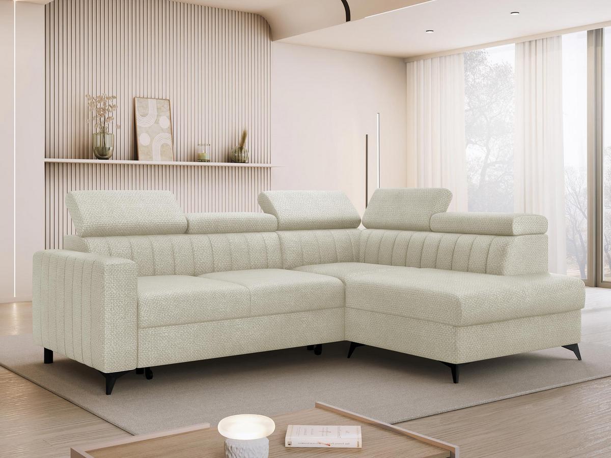 ECKSOFA Milano 2RRLXP, Seite: Rechts 2R+R+LXP - Mokka, Holz/Textil (249/195cm) - MIRJAN24