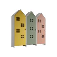 REGALSCHRANK Set Kania 173x37x171 MDF+Holzwerkstoff Weiß /Bunt - Pink/Gelb, Holzwerkstoff (173/171/37cm) - 58aufmkessel