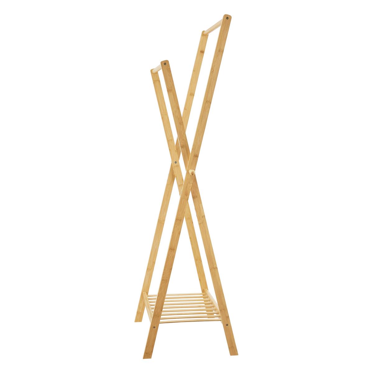 GARDEROBENSTÄNDER Keitele - Naturfarben, Holz (60/150/42cm) - [en.casa]