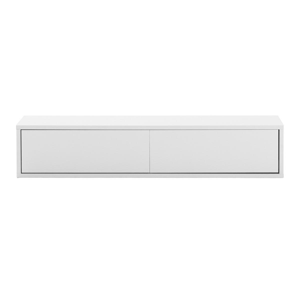KONSOLENTISCH schwebender Auri 2 schubladen Weiß - Weiß, Holzwerkstoff (100/20/30cm) - VS Venta-stock