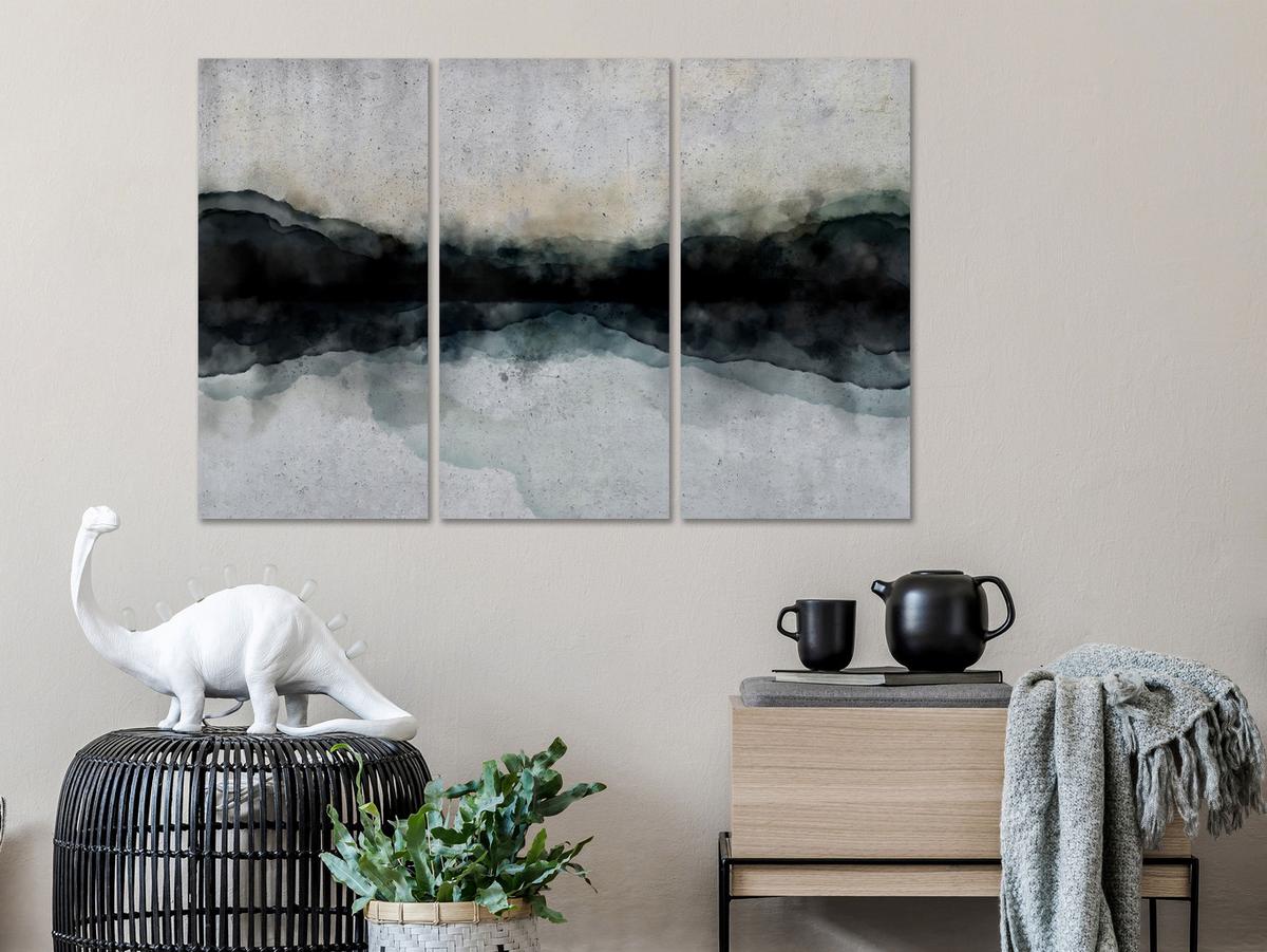KUNSTDRUCK Grau 120/80 cm - Braun/Grau, Textil (120/80cm) - KUNSTLOFT