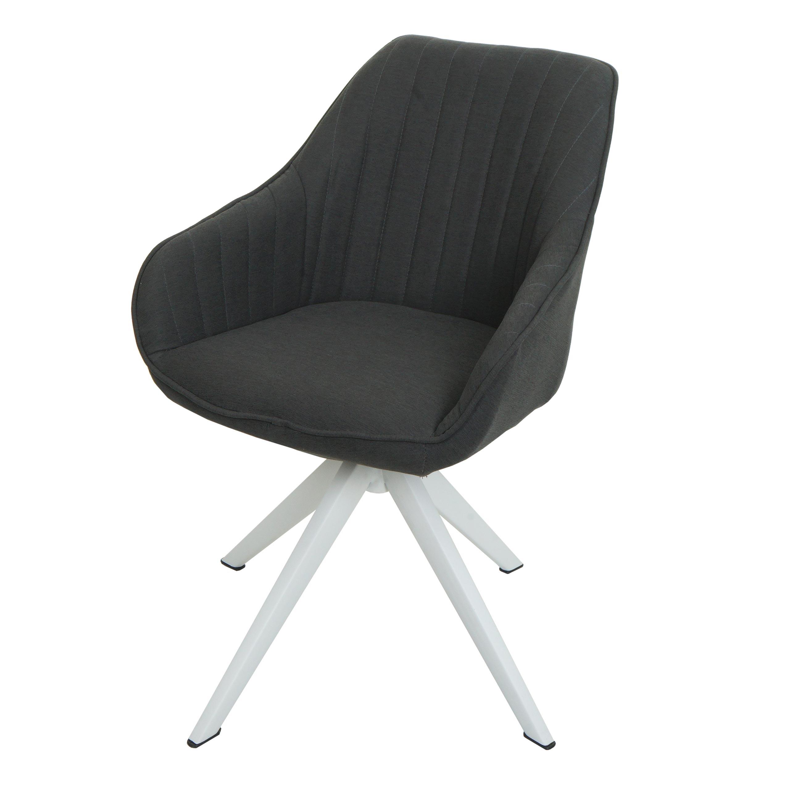 ESSZIMMERSTUHL Anthrazit - Dunkelgrau/Anthrazit, Textil (55/84/60cm) - MCW