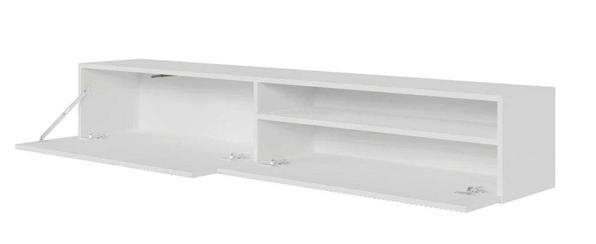 TV-HÄNGEBOARD Veldio Weiß mit offenem Fach 175 cm - Weiß, Holzwerkstoff (175/28.5/31.6cm) - Selsey