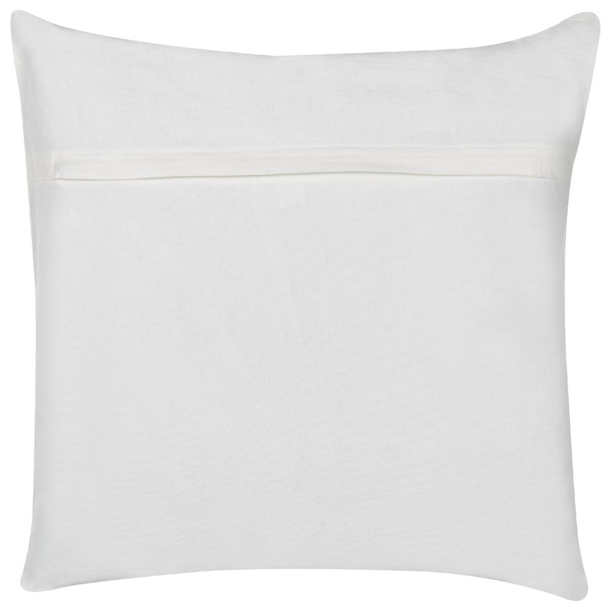 DEKOKISSEN Weiß 45/45 cm Dillenia - Multicolor/Grau, Textil (45/45/6cm) - Beliani