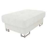POLSTERHOCKER Cotere - Silberfarben/Creme, Holz/Metall (104/42/67cm) - MIRJAN24