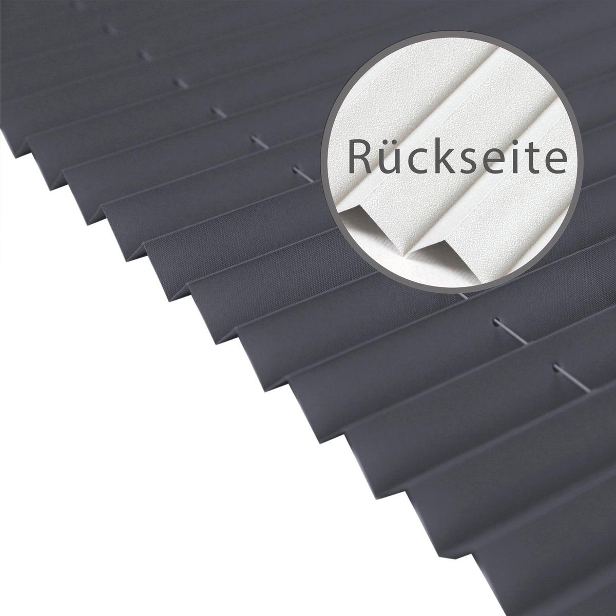 PLISSEE Thermo Basic 75 x 210cm Klemmfix ohne Bohren - Grau, Textil (75/210/210cm) - Deco-Raum