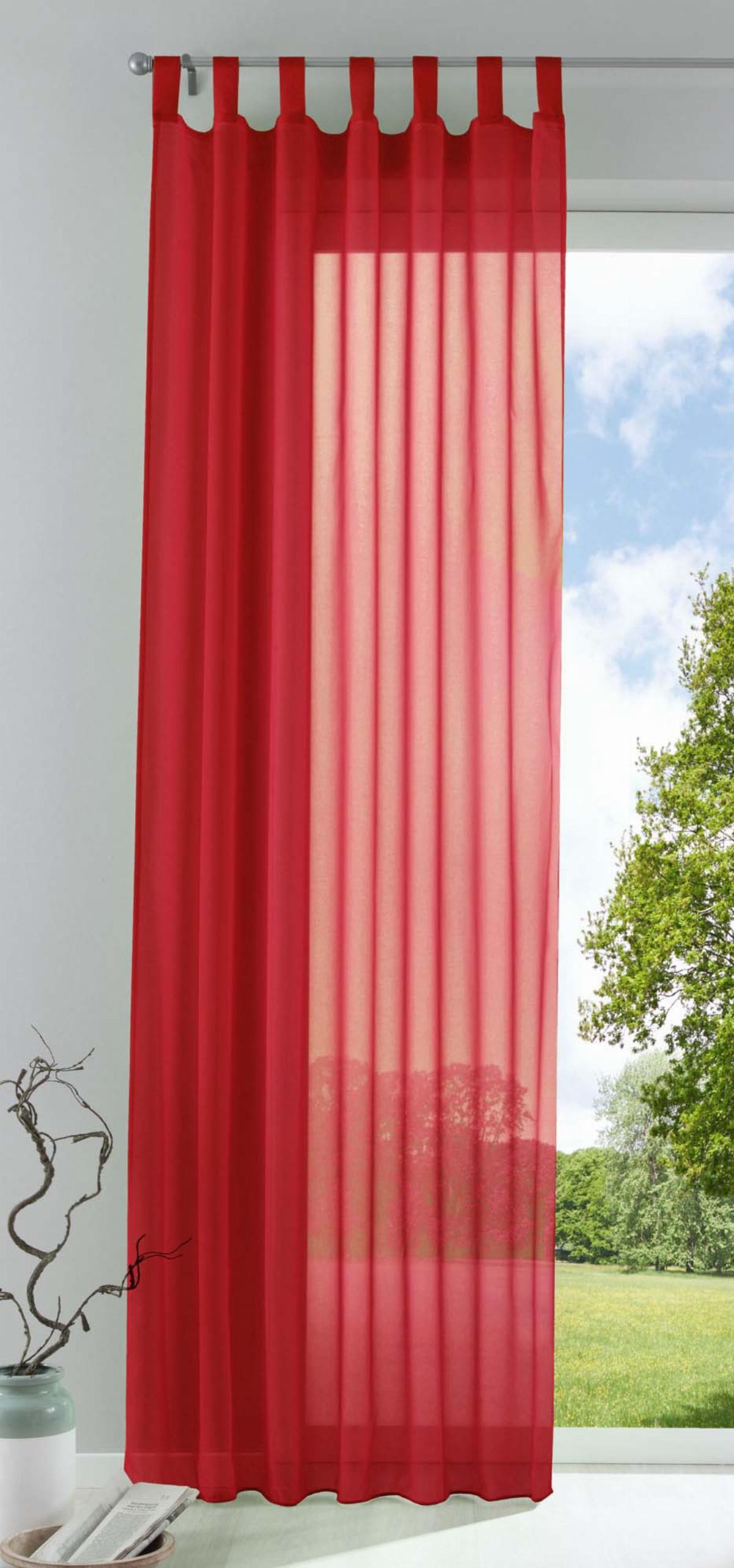 SCHLAUFENSCHAL PULA HxB 175x140 cm Rot - Rot, Textil (140/175cm) - Gardinenbox