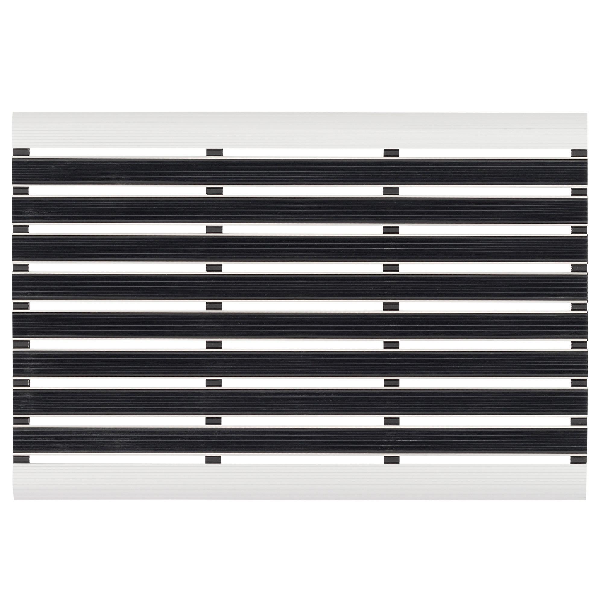 FUSSMATTE SAUBERLAUF ALUMINIUM KLEENY - Schwarz, Kunststoff (40/60cm) - Pergamon