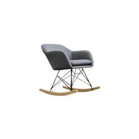 SCHAUKELSTUHL STELLA Grau Webstoff - Grau, Textil (62/73/75cm) - KAWOLA