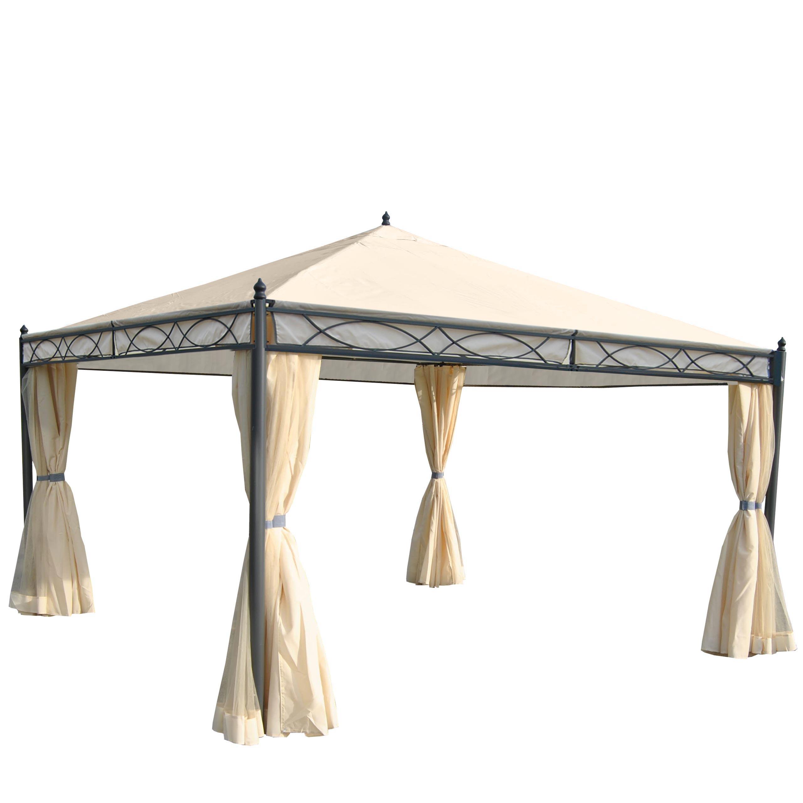 PERGOLA CALPE I Cremeweiß - Weiß, Metall (400/290/400cm) - MCW