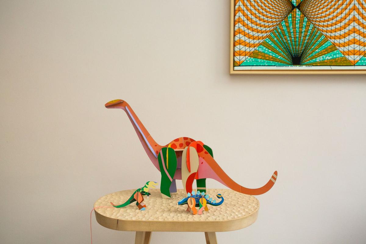 WANDSKULPTUR Bunt 14/35 cm - Multicolor, Wellpappe (0.55/35/57cm) - Studio Roof