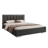 POLSTERBETT AURELIA SILVER mit Stauraum und Metallrahmen 120x200 Jasmine 96 - Hellgrau, Textil (120/200cm) - Lookway