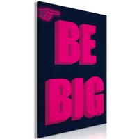 KUNSTDRUCK Rosa 60/90 cm - Blau/Pink, Textil (60/90cm) - KUNSTLOFT