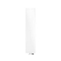 BADHEIZKÖRPER Stella 370x1800 mm Weiß mit Ventil Eckform - Weiß, Metall (37/180/5cm) - LuxeBath