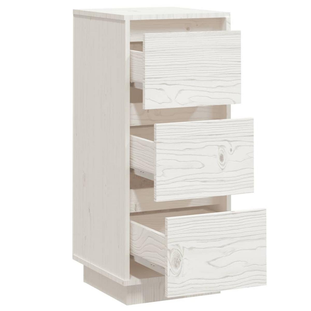 KOMMODE Gibson 34/32/75 cm 2er-Set - Weiß, Holzwerkstoff (34/75/32cm) - Nettlife