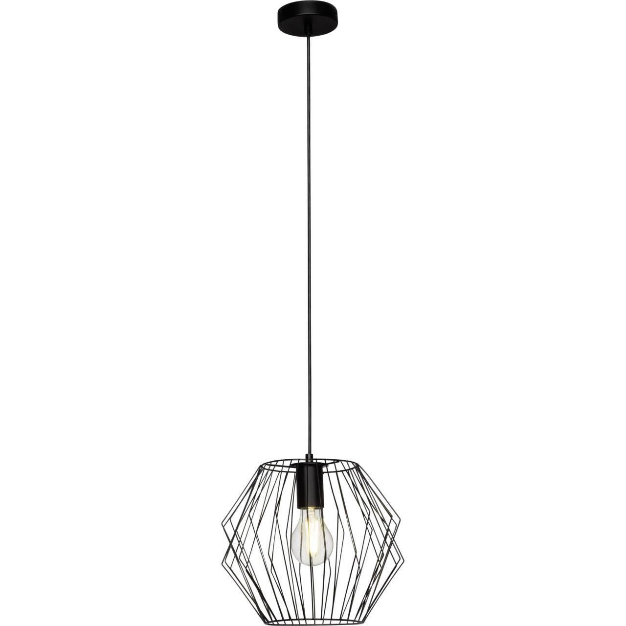 PENDELLEUCHTE Noris 54170/06 - Schwarz, Metall (28/28/100cm) - Brilliant