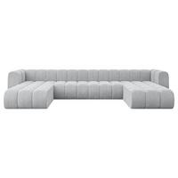 WOHNLANDSCHAFT modulares Sofa Joren-U2 - 410x177x70 cm Grau - Grau, Holzwerkstoff/Textil (410/70/177cm) - ALTDECOR