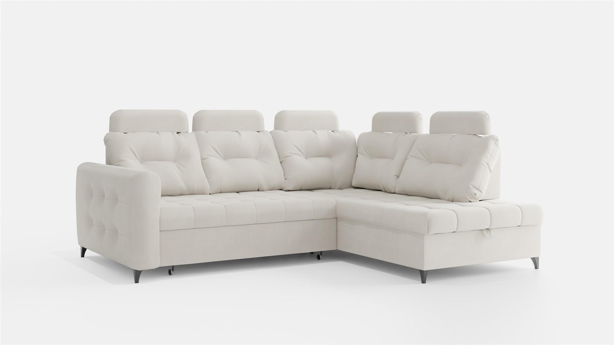 ECKSOFA Wendie - Beige, Holzwerkstoff/Textil (250/200cm) - Fun Möbel
