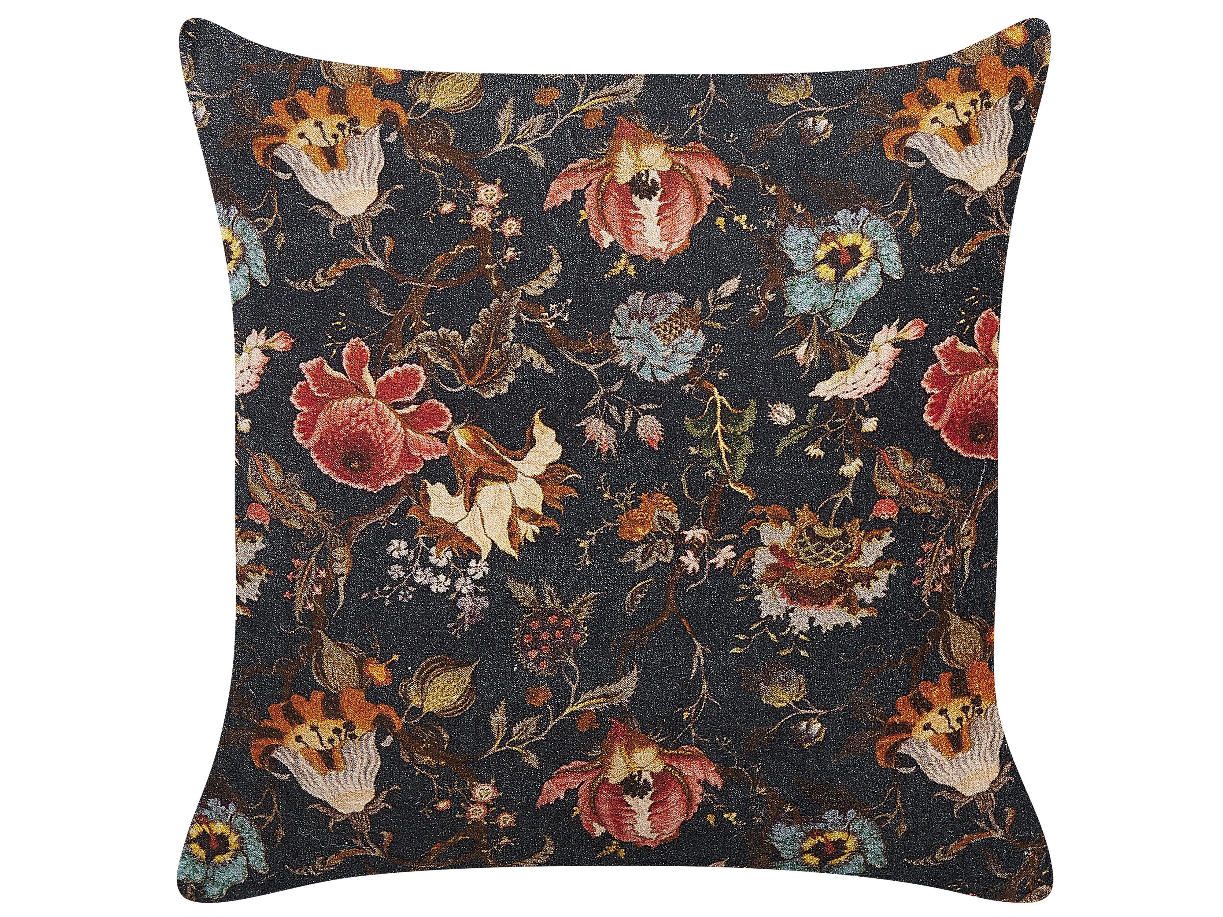 DEKOKISSEN Bunt 45/45 cm Ramonda - Multicolor, Textil (45/45cm) - Beliani