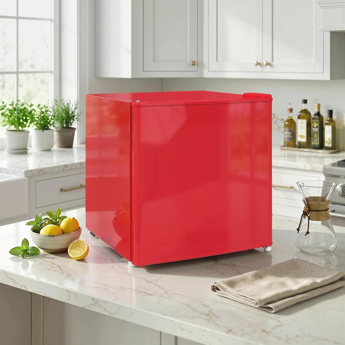 MINI-GEFRIERSCHRANK aus Stahl Kunststoff Rot - Pink, Kunststoff (44.2/48.8/47cm) - HOMCOM