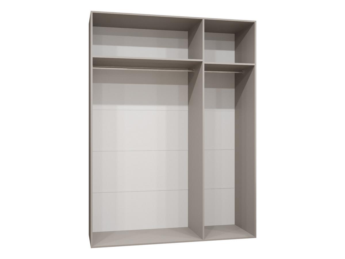 DREHTÜRENSCHRANK Mila II 150 - Goldfarben/Nussbaumfarben, Holzwerkstoff/Kunststoff (150/202/52cm) - MIRJAN24
