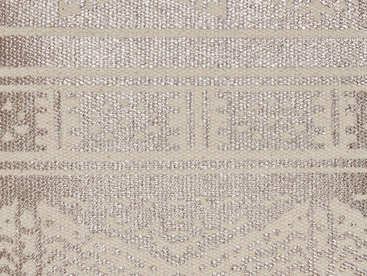 DEKOKISSEN Roségold 50/50 cm Oujda - Roségold, Naturmaterialien/Textil (50/50cm) - Beliani