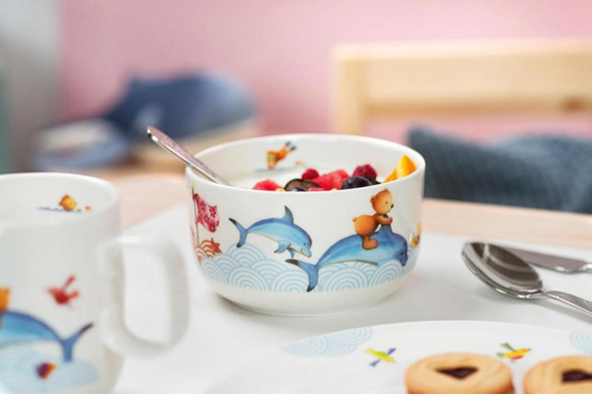KINDERGESCHIRR Happy as a Bear bunt 3-tlg. - Multicolor, Keramik (2/2/2cm) - Villeroy & Boch