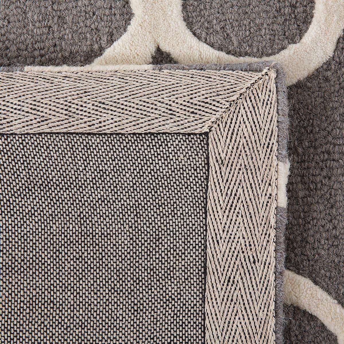 KURZFLOR-TEPPICH ZILE 140/200 cm - Grau, Textil (140/200cm) - Beliani