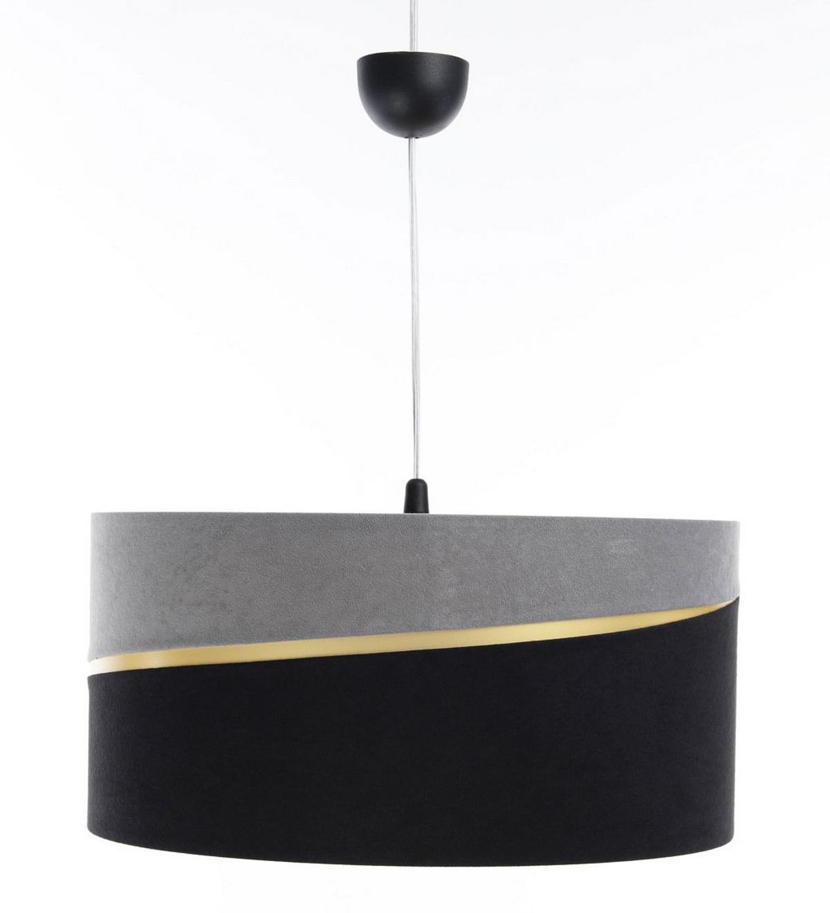 HÄNGELEUCHTE Grau 60/30 cm - Schwarz/Grau, Kunststoff (60/0.4/30cm) - ONZENO