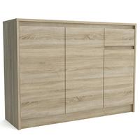 KOMMODE ASTORRE 113/82/33 cm mit 1 Schubladen 3 Türen Sonoma Eiche - Sonoma Eiche, Holzwerkstoff (113/82/33cm) - MASSENO